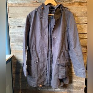 Abercrombie Twill Boyfriend Parka - Grey